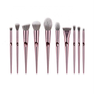 Zoeva 10 Piece Organic Makeup Brush Set Pink With Gorgeous Bag