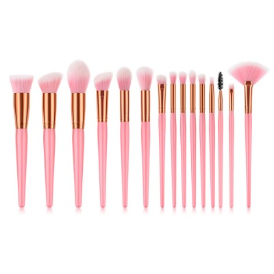 Wholesale custom makeup brushes pink foundation brush makeup